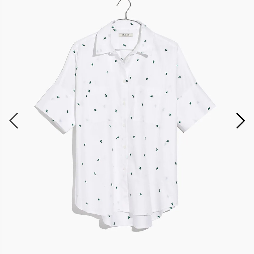Madewell Embroidered Cactus Courier Shirt